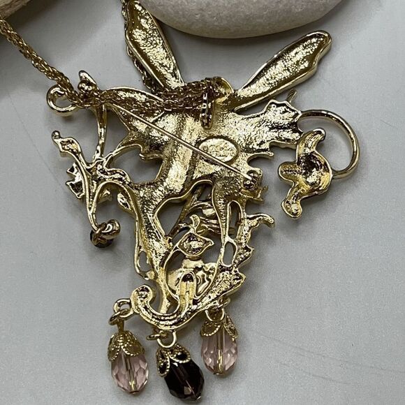 Kirks Folly Fairy of the Flowers Pendant/Pin Necklace - Picture 5 of 10